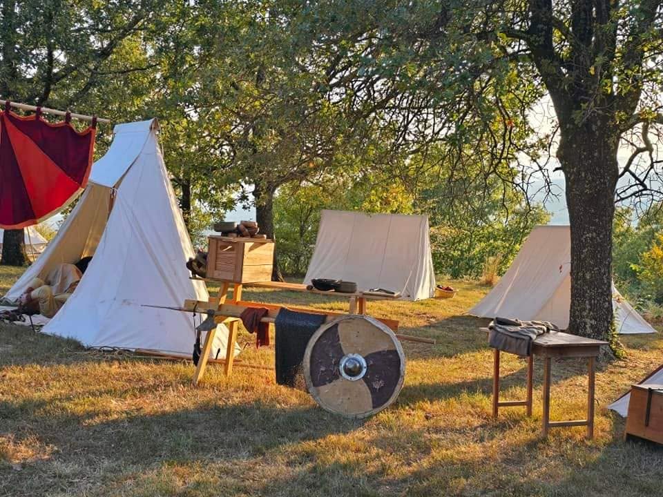 Glomesdal Viking encampment at Heavener Runestone Park