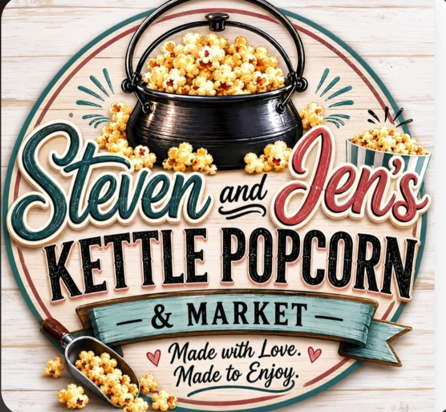 Steven and Jen’s Kettle Popcorn and Market logo
