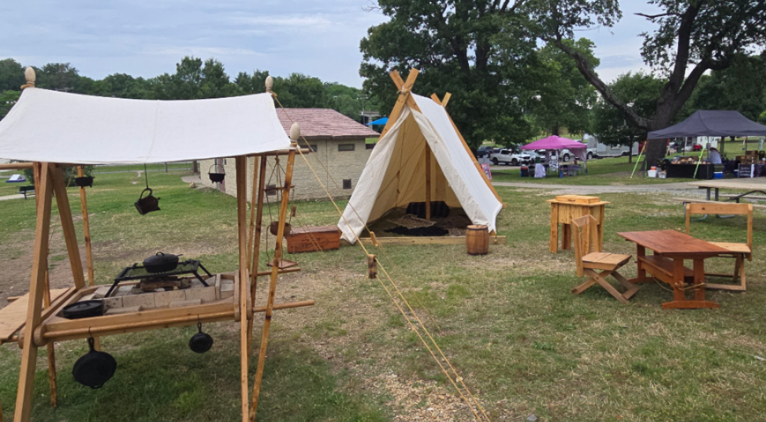 Two Sassy Sisters Viking encampment